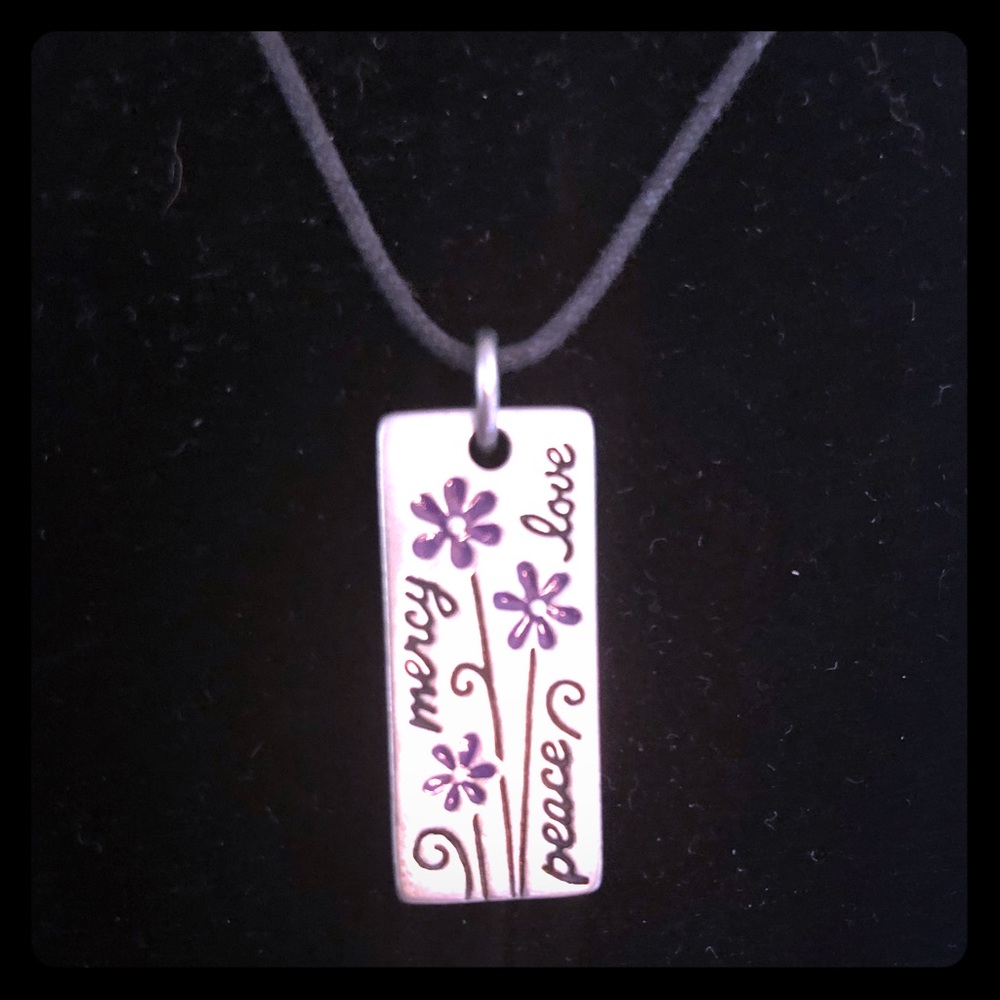 Peace and love necklace